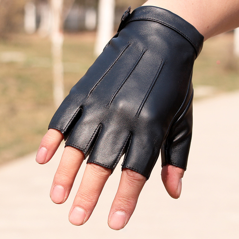 Street Fashion Gloves - Перчатки без пальцев из искусственной кожи