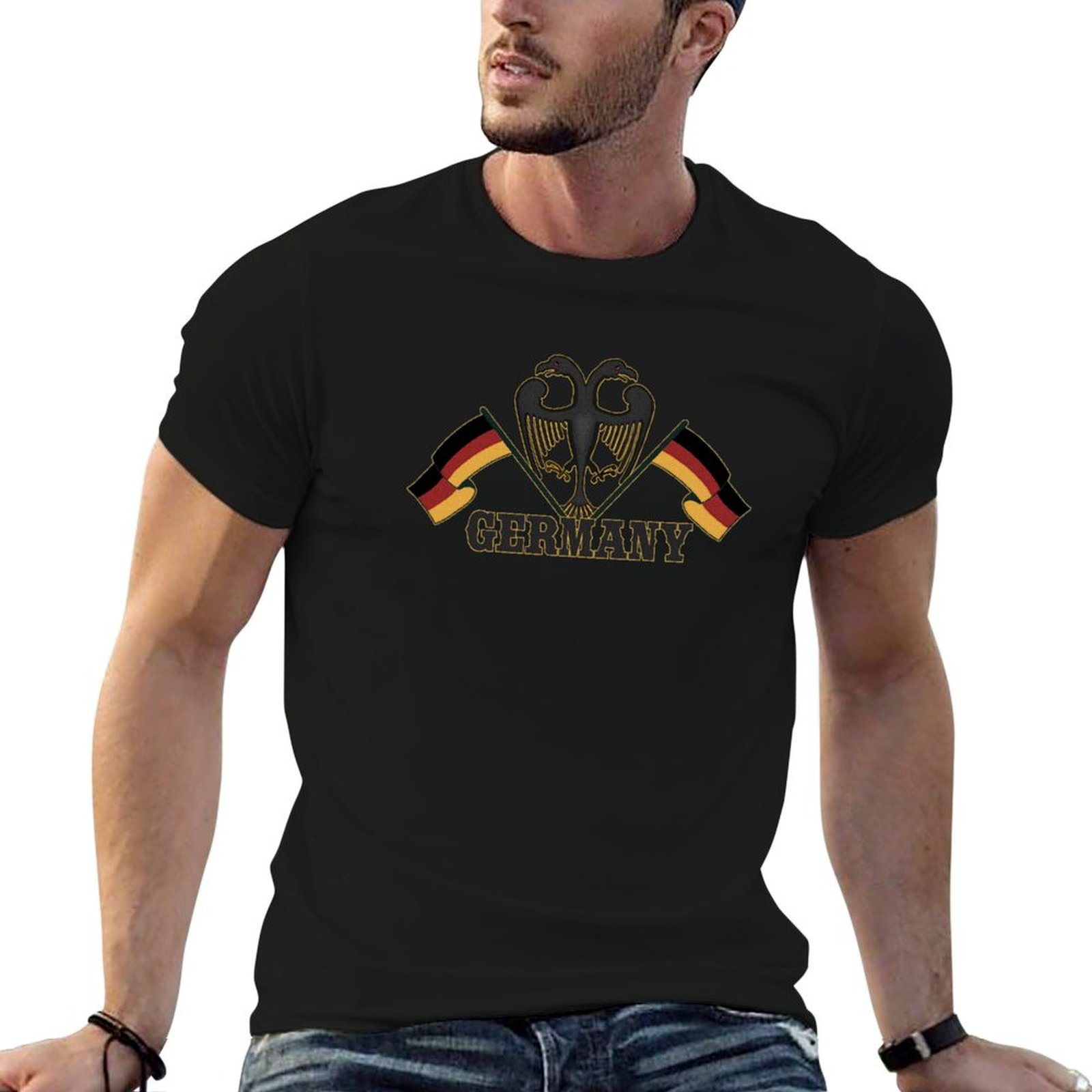Street Fashion Germany - Футболка с флагом Германии, патриотический подарок,