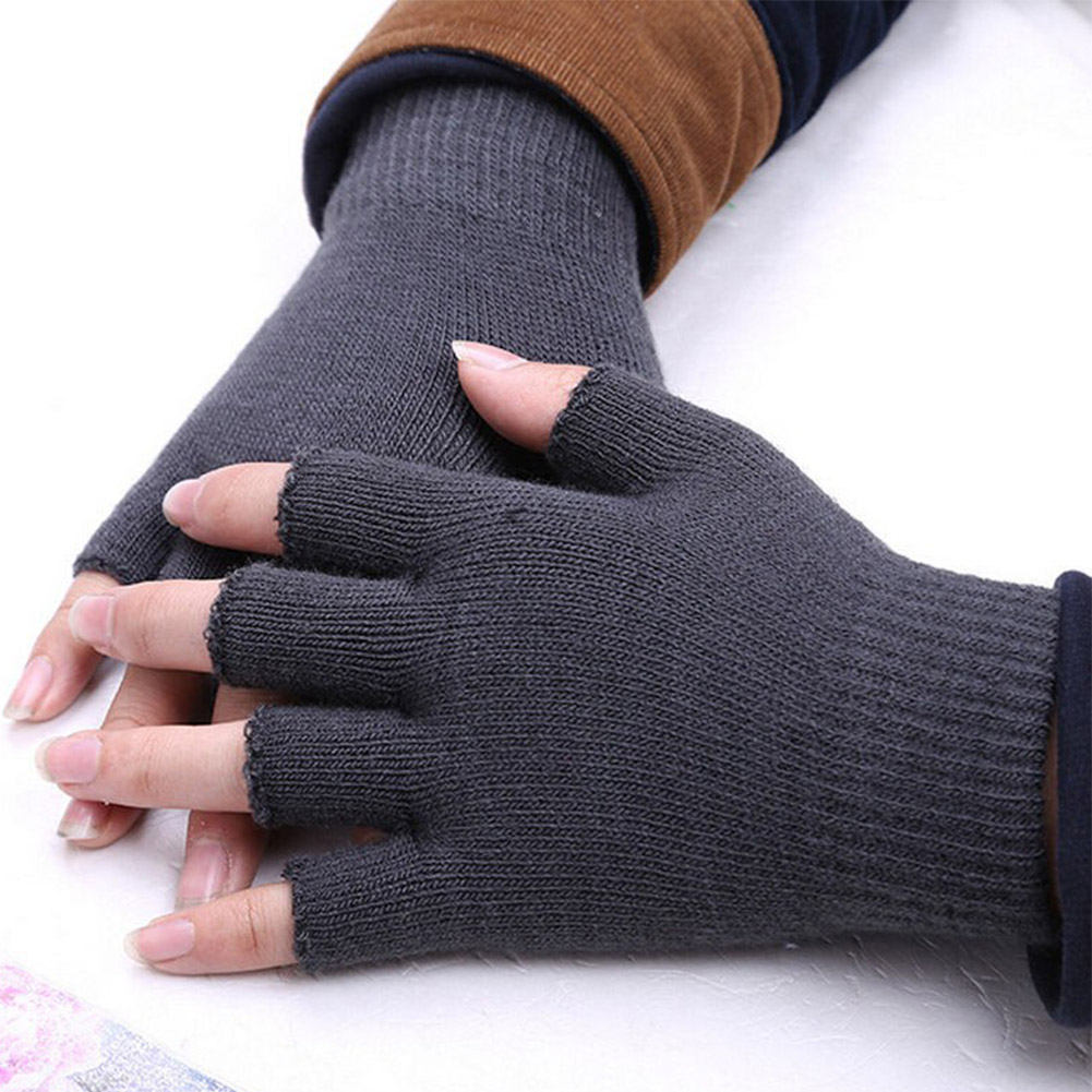 Street Fashion Gloves - Зимние теплые эластичные вязаные перчатки без