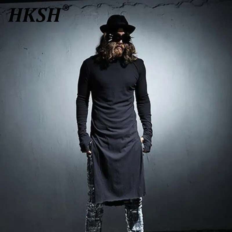 Street Fashion Gloves - HKSH Мужская весенняя темная персонализированная длинная