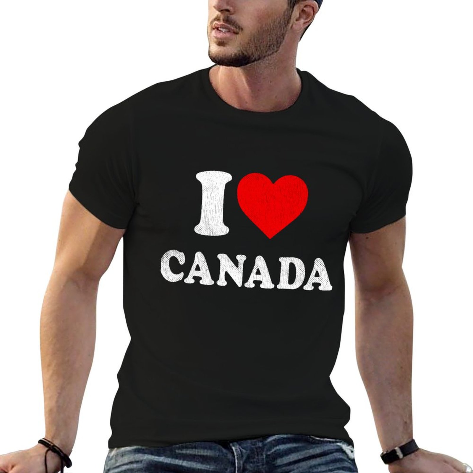 Street Fashion Canada - Футболка «Я люблю Канаду», сувенирная футболка