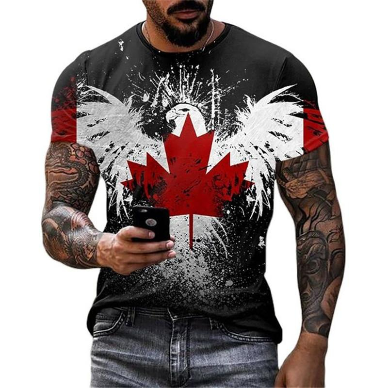Ретро футболка с флагом Канады – обзор и цена Street Fashion Canada