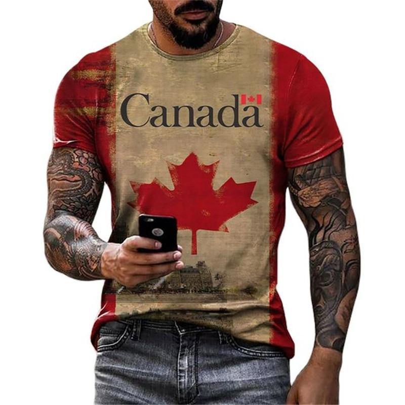 Ретро футболка с флагом Канады – обзор и цена Street Fashion Canada