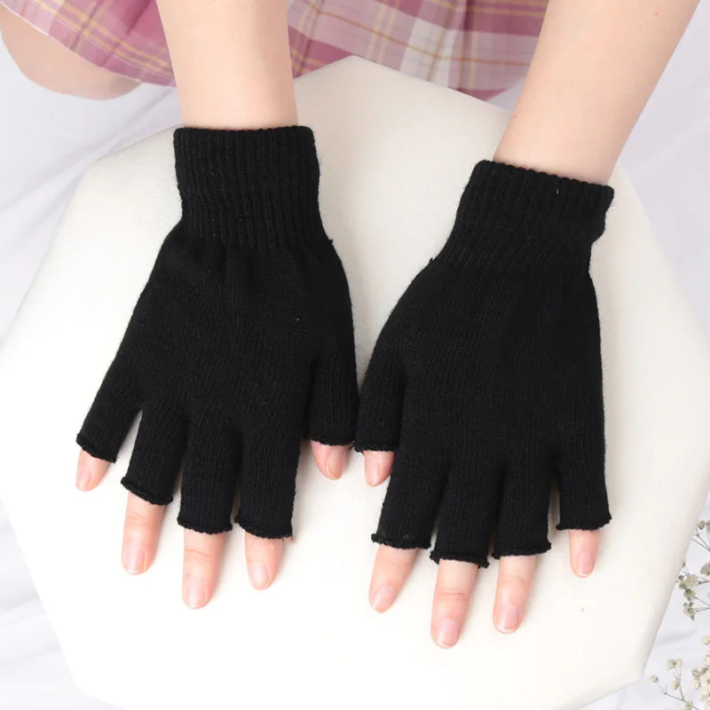 Черные перчатки без пальцев ун – обзор и цена Street Fashion Gloves