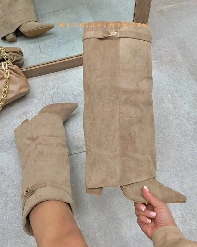 Женские сапоги до колена на ма – обзор и цена Street Fashion Winter 2025
