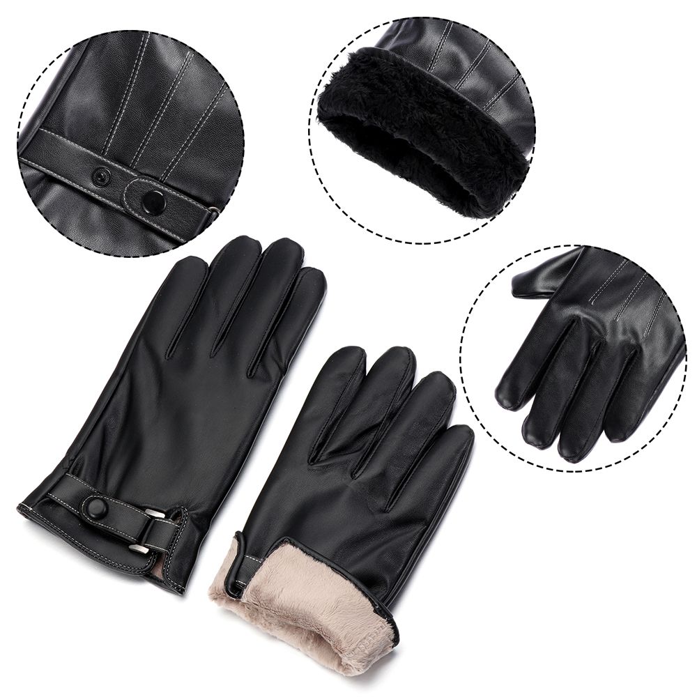 Мужские флисовые теплые кожаны – обзор и цена Street Fashion Gloves