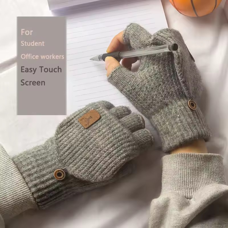 Вязаные перчатки без пальцев,  – обзор и цена Street Fashion Gloves