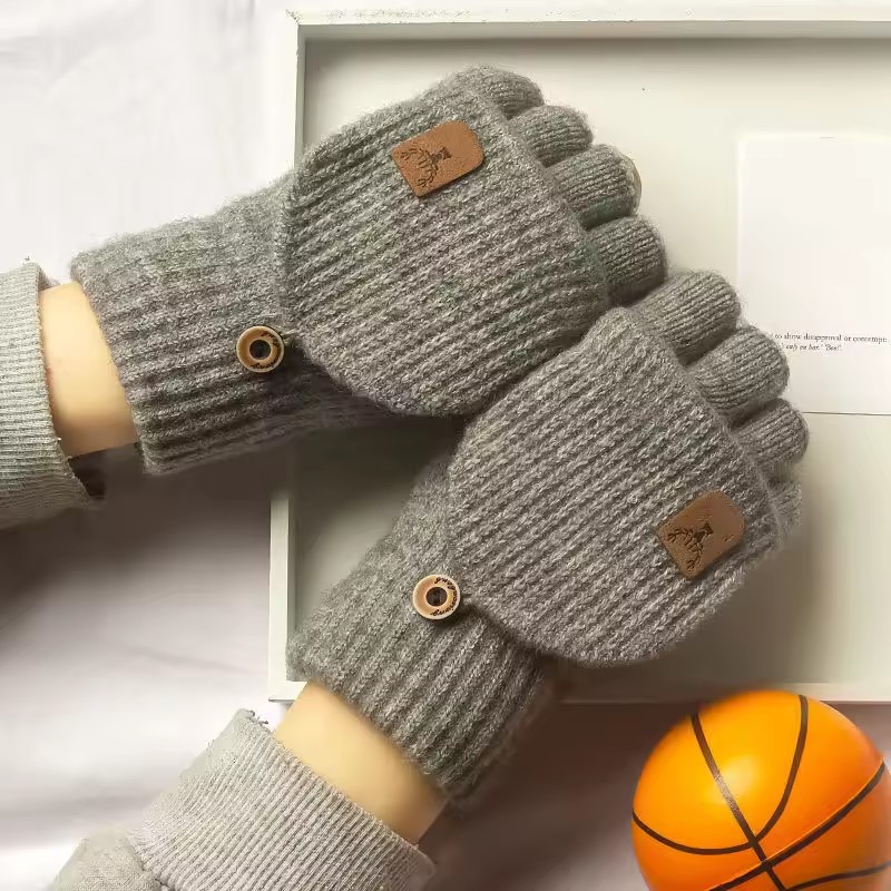 Вязаные перчатки без пальцев,  – обзор и цена Street Fashion Gloves
