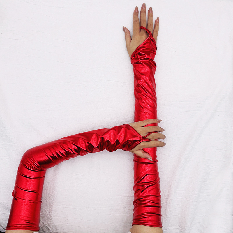 Лаковые кожаные длинные перчат – обзор и цена Street Fashion Gloves